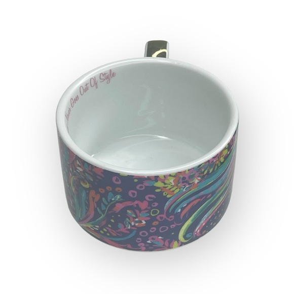 Lilly Pulitzer ❤︎︎ Stackable Tea Cups Coffee Mugs Set of 2 ❤︎︎ Being Happy Print - Picture 9 of 16